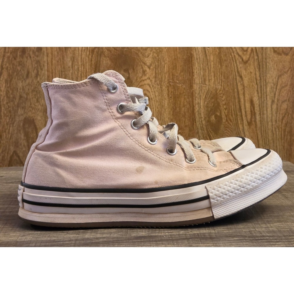 Converse Ctas Eva Lift High Top Canvas Sneakers Youth Size 5 Pink